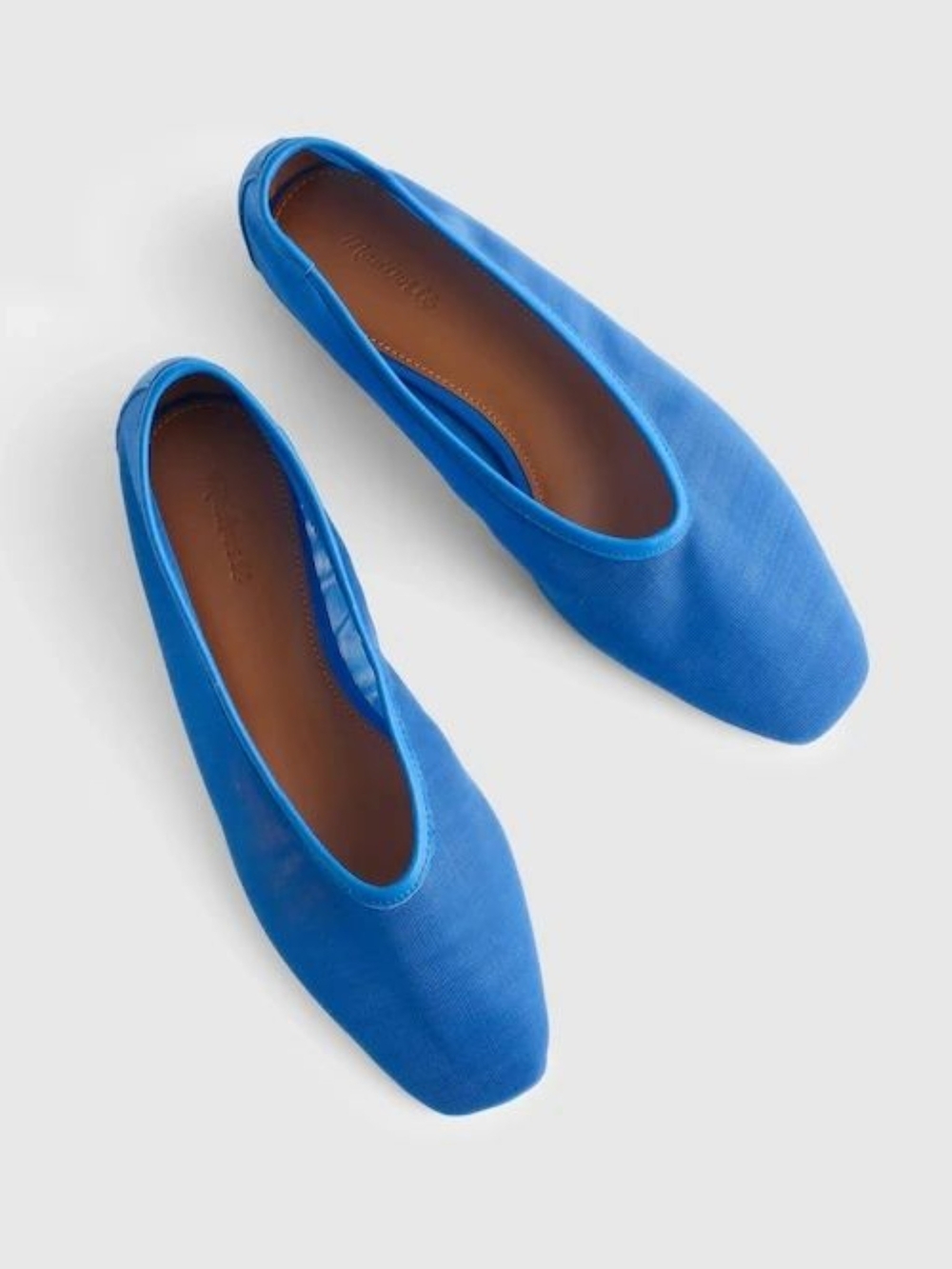 New! Madewell The Mylie Ballet Flat in Mesh Retro Blue 10